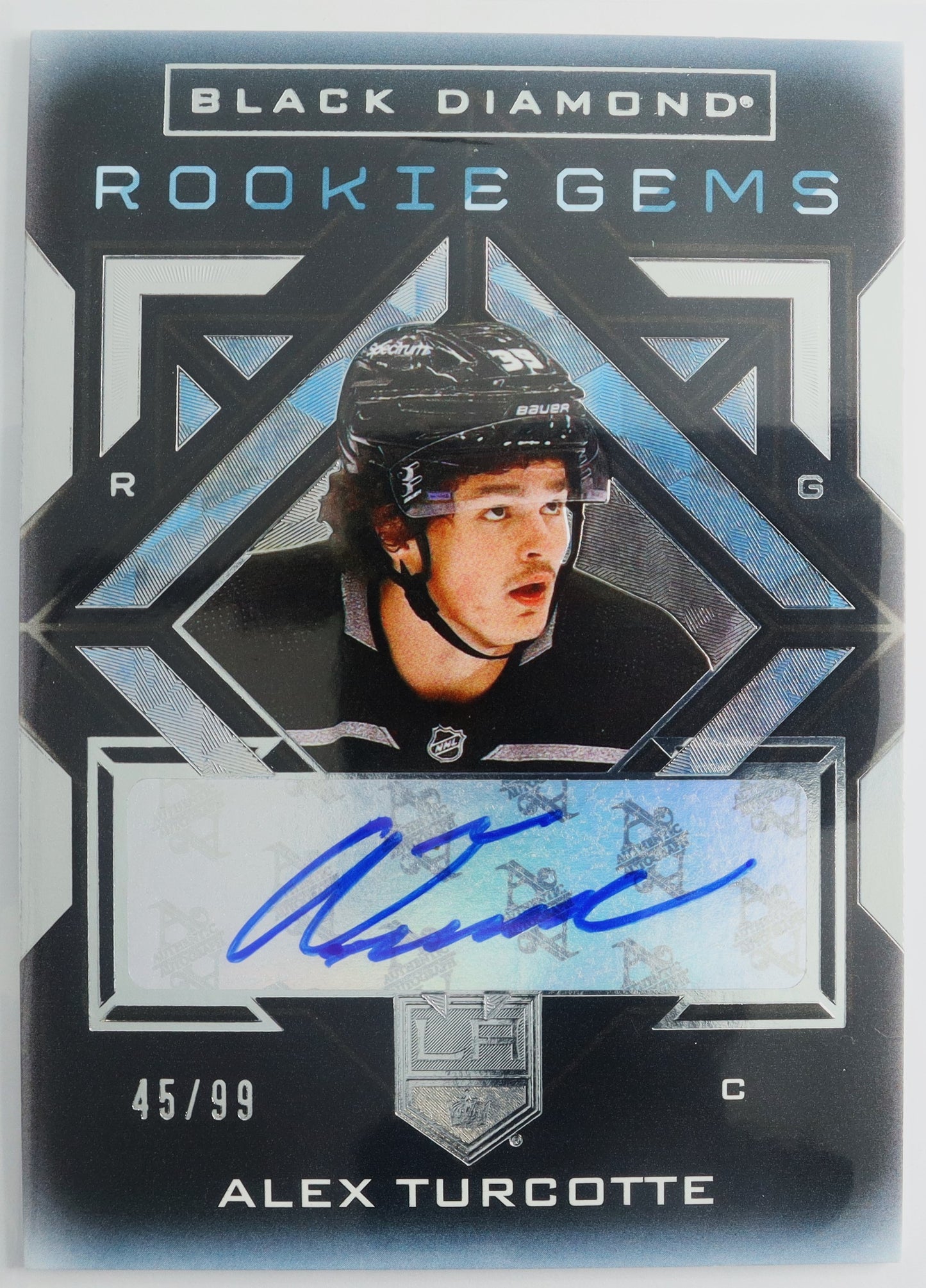 2021-22 Black Diamond Rookie Gems Auto RG-AT Alex Turcotte  45/99